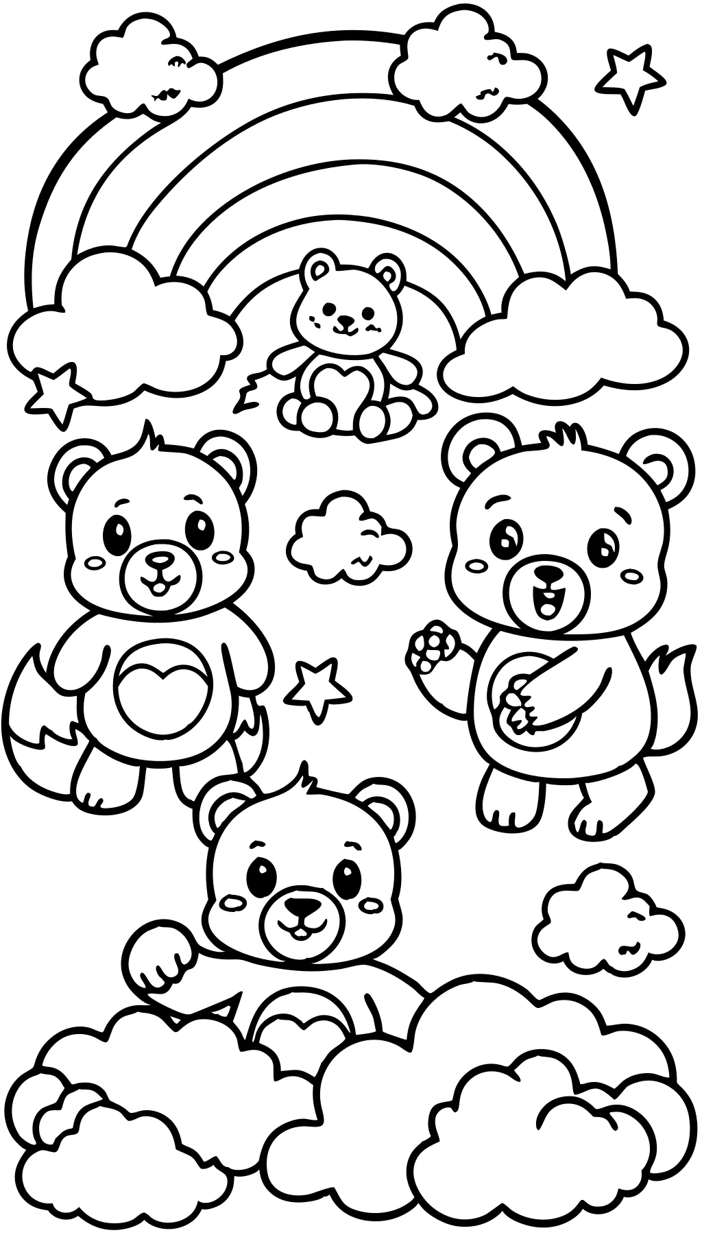 carebear coloring page